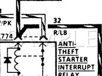 1989 Lincoln Continental  3.8 V6 GAS Wiring Diagram