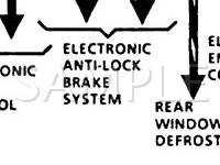 1989 Lincoln Continental  3.8 V6 GAS Wiring Diagram
