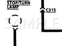 1989 Ford LTD Crown Victoria S 5.0 V8 GAS Wiring Diagram