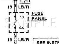 1989 Ford Escort LX 1.9 L4 GAS Wiring Diagram