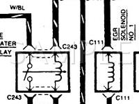1989 Ford Festiva LX 1.3 L4 GAS Wiring Diagram