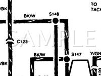 1989 Ford Festiva LX 1.3 L4 GAS Wiring Diagram