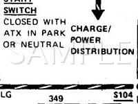 1989 Mercury Sable  3.8 V6 GAS Wiring Diagram