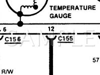 1989 Mercury Sable  3.8 V6 GAS Wiring Diagram