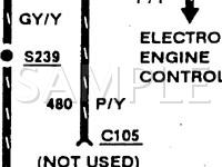 1989 Ford Thunderbird SC 3.8 V6 GAS Wiring Diagram