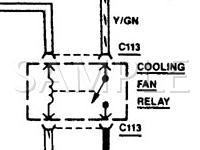 1989 Mercury Tracer  1.6 L4 GAS Wiring Diagram
