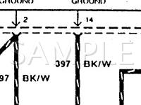 1990 Ford Aerostar  3.0 V6 GAS Wiring Diagram