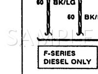 1990 Ford F-250 Pickup  7.3 V8 DIESEL Wiring Diagram