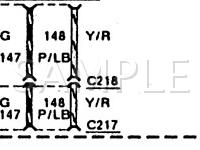 1990 Ford F-250 Pickup  5.0 V8 GAS Wiring Diagram