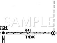 1990 Lincoln Continental Signature 3.8 V6 GAS Wiring Diagram