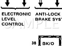 1990 Lincoln Continental  3.8 V6 GAS Wiring Diagram