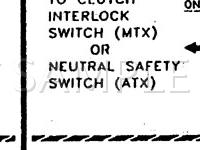 1990 Ford Festiva L Plus 1.3 L4 GAS Wiring Diagram