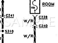 1990 Ford Festiva LX 1.3 L4 GAS Wiring Diagram