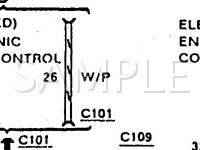1990 Ford Mustang LX 5.0 V8 GAS Wiring Diagram