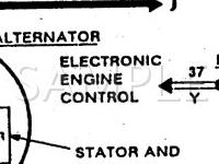1990 Mercury Sable  3.8 V6 GAS Wiring Diagram