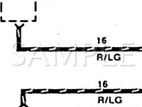 1990 Mercury Topaz  2.3 L4 GAS Wiring Diagram