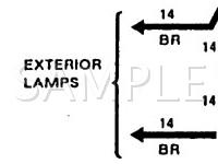 1990 Mercury Topaz  2.3 L4 GAS Wiring Diagram