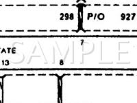 1990 Ford Thunderbird  3.8 V6 GAS Wiring Diagram