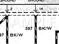 1991 Ford Aerostar  3.0 V6 GAS Wiring Diagram