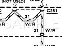 1991 Ford Bronco  5.0 V8 GAS Wiring Diagram