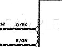 1991 Mercury Capri  1.6 L4 GAS Wiring Diagram