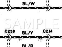 1991 Mercury Capri  1.6 L4 GAS Wiring Diagram