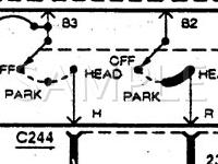 1991 Lincoln Continental Executive 3.8 V6 GAS Wiring Diagram