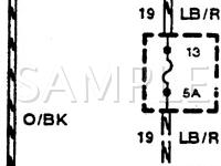 1991 Ford E-150 Econoline  4.9 L6 GAS Wiring Diagram