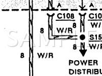 1991 Mercury Tracer LTS 1.8 L4 GAS Wiring Diagram