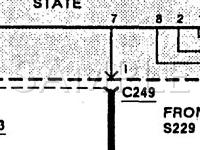 1991 Mercury Tracer LTS 1.8 L4 GAS Wiring Diagram