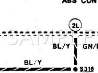1991 Ford Probe LX 3.0 V6 GAS Wiring Diagram