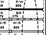 1991 Mercury Sable  3.0 V6 GAS Wiring Diagram
