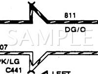 1991 Mercury Sable  3.8 V6 GAS Wiring Diagram