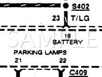 1991 Ford Thunderbird SC 3.8 V6 GAS Wiring Diagram