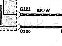 1992 Mercury Capri XR2 1.6 L4 GAS Wiring Diagram