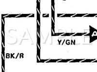 1992 Mercury Capri  1.6 L4 GAS Wiring Diagram