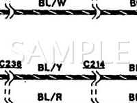 1992 Mercury Capri  1.6 L4 GAS Wiring Diagram
