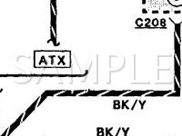 1992 Mercury Capri XR2 1.6 L4 GAS Wiring Diagram