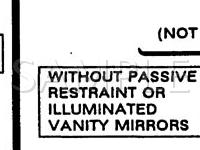 1992 Mercury Tracer LTS 1.8 L4 GAS Wiring Diagram