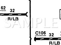 1992 Ford Mustang LX 2.3 L4 GAS Wiring Diagram