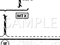 1992 Ford Probe LX 3.0 V6 GAS Wiring Diagram