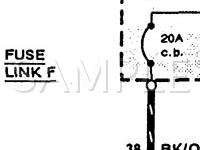 1992 Mercury Sable  3.8 V6 GAS Wiring Diagram