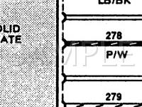 1992 Mercury Sable  3.0 V6 GAS Wiring Diagram