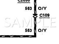 1992 Ford Taurus LX 3.0 V6 GAS Wiring Diagram