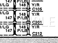 1992 Ford Tempo GLS 3.0 V6 GAS Wiring Diagram
