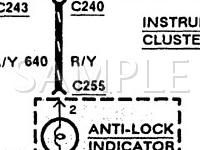 1992 Mercury Cougar LS 3.8 V6 GAS Wiring Diagram
