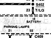 1992 Mercury Cougar LS 3.8 V6 GAS Wiring Diagram