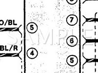 1993 Mercury Capri XR2 1.6 L4 GAS Wiring Diagram