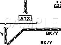 1993 Mercury Capri  1.6 L4 GAS Wiring Diagram