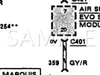 1993 Mercury Grand Marquis  4.6 V8 GAS Wiring Diagram